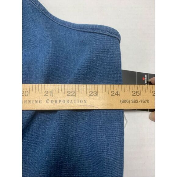 Denim Fringe Detail Plus Size Dress - Picture 8 of 11